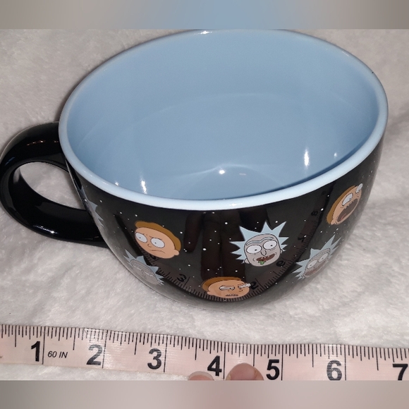 Rick and Morty Faces 24-Ounce Ceramic Soup Mug - Picture 6 of 6